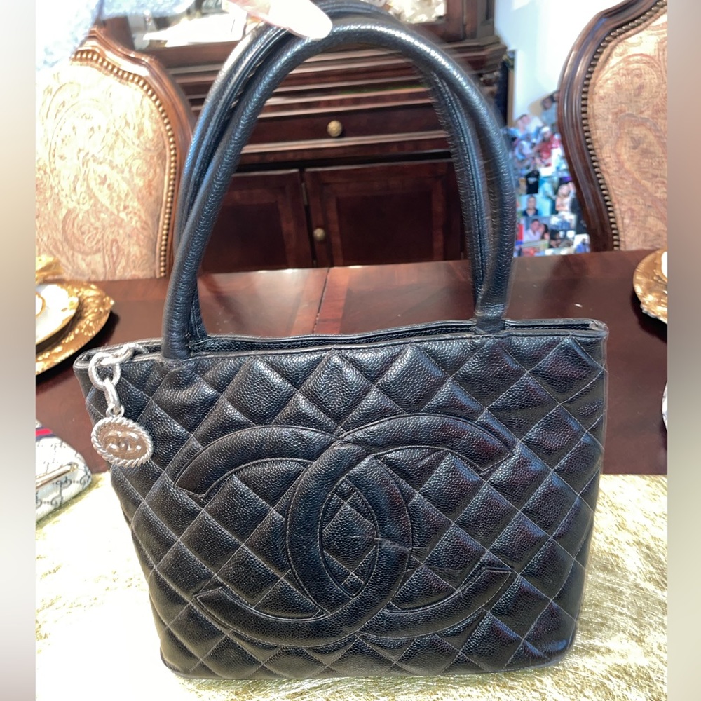 - Chanel Black Medallion Tote